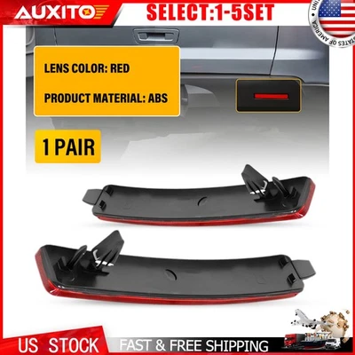 右握 LH 后保险杠反射灯 适用于雪佛兰 Traverse 09-12 红色 OEGM2831100 2-10X — 第 1/4 张图片