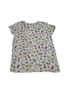 Disney Parks Disney Dogs All Over Print T-shirt Womens Small SM Pluto Max Lady - Picture 1 of 4