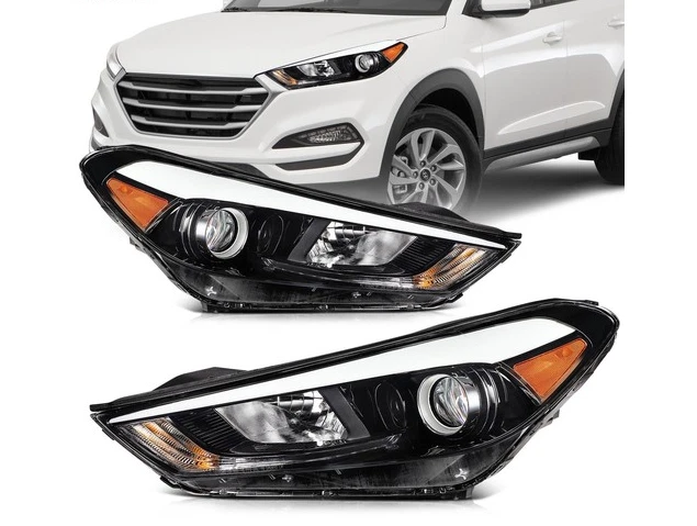 Fitfor 2016 2017 2018 Hyundai Tucson LED DRL Headlights Assembly w/Projector L+R Foto 1 de 4
