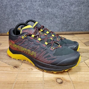 🔥 La Sportiva Jackal II GTX Men's 8 Trail Running Shoes Black/Yellow Gore Tex - Picture 1 of 11