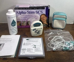 SISTEMA DE CONTROL DE ESTRÉS ALPHA-STIM SCS, probado y bolsa de trabajo incluida - Imagen 1 de 6