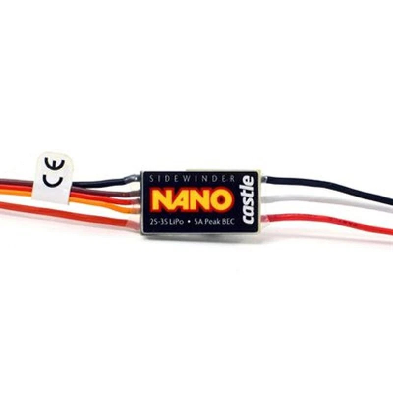 Castle Creations 010-0176-00 12.6V Sidewinder Nano Micro Brushless/Brushed ESC - Image 1 of 1