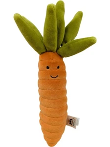 Jellycat London Smiling Carrot Soft Plush Toy Orange Green - Picture 1 of 8