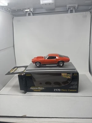 RARE 1:18 Ertl American Muscle Orange 1970 Chevy Camaro Pro Stock Series #39159 - Image 1 of 4
