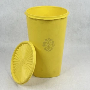 Vintage Ernte gelb Tupperware Kanister groß 1222-6 10,5" mit Deckel - Bild 1 von 10