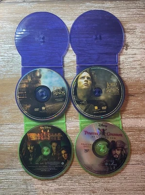 Lord of the Rings LOTR / Pirates of the Caribbean - DVD Disc Only (4) Lot  — 第 1/4 张图片