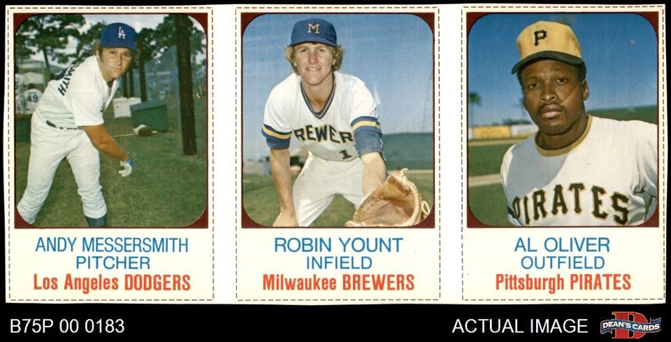 1975 Hostess Panels Andy Messersmith #79 #80 #81 SHORT-PRINT RC HOF 5 - EX - Image 1 of 1