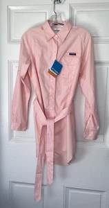 Columbia PFG Kleid Damen Medium Peach Check Knopf belüftet leicht Outdoor - Bild 1 von 16