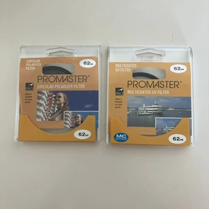 Promaster Circular Polarizer + Multicoated UV Filters 62mm  1 ea - SHIPS FREE! - Picture 1 of 5