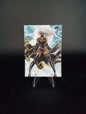 Collectibles Marvel Storm  Hand drawn artist's signature Sketch Card 1/1 - Image 1 of 2