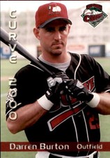 2000 Altoona Curve Grandstand 3 Darren Burton Somerset Kentucky KY Baseball Card