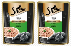 2 x Sheba Tuna Flavor Fine Food For Cat Complete And Balance 70g. - Picture 1 of 3