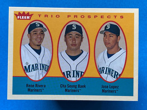 2005 Fleer Tradition Rene Rivera Cha Seung Baek Jose Lopez #326