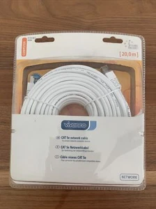 Vivanco CAT 5e Netzwerkkabel Computer Netzwerk Kabel weiß 20m . - Bild 1 von 4