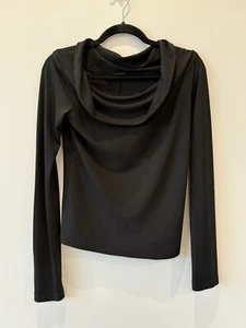 VINTAGE 90s Donna Karan New York Off The Shoulder Women’s Shirt - Small / Black - Bild 1 von 3
