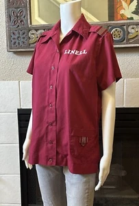 Vintage King Louie Shirt Size 36 Shell Work Shirt Linell Iron On - Picture 1 of 24