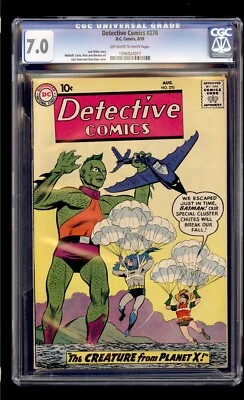 Detective Comics #270 1959 CGC 7.0 FN/VF OW/W High Definition Scans** - Image 1 of 2