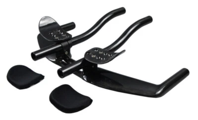 UD Carbon Fiber Road Bike Handlebar 31.8mm TT Bicycle Bullhorn Bar Aerobar Gloss - Image 1 of 4