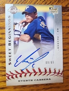 2009 Sweet Spot Beginnings Silber 9/65 Everth Cabrera #109 Rookie Auto RC Karte - Bild 1 von 3