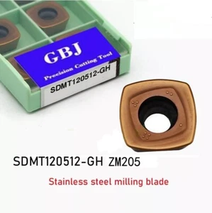 10PCS SDMT120512-GH ZM205 SDMT 120512 GH CNC Milling insert FOR Stainless steel - Picture 1 of 2