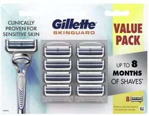 Gillette Skinguard Razor Blades - 8 Pack - Picture 1 of 6