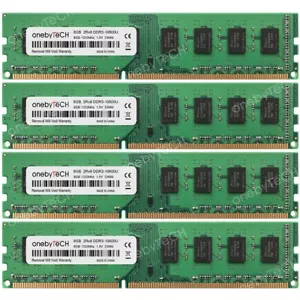 32GB 4X8GB 2Rx8 PC3-10600U DDR3-1333MHz 240Pin UDIMM Desktop Memory NON-ECC RAM - Picture 1 of 4