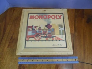 Monopoly Board Game - Nostalgic Game Series Wood case Pieces in Original Package - Picture 1 of 12