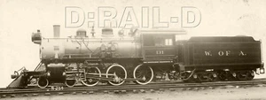 9AA336 BUILDER RP 1910s? ATLANTA & WEST POINT RAILROAD 4-6-0 LOCOMOTIVE #131 - Picture 1 of 1