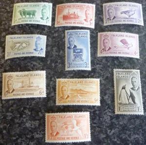 FALKLAND ISLANDS POSTAGE & REVENUE STAMPS SG172-181 LIGHTLY MOUNTED MINT - Picture 1 of 2
