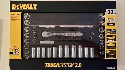 DEWALT DWMT45400 3/8 in. Drive Socket Set with Toughsystem Tray (37-Piece) - Image 1 of 2