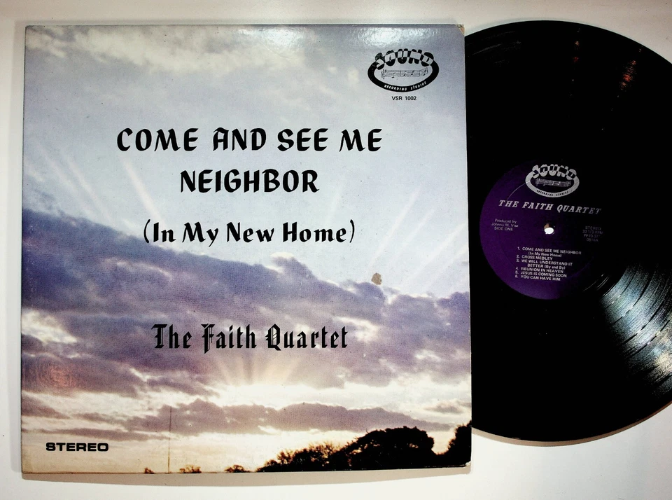 Anniston Alabama Faith Quartet Come & See Me Neighbor Gospel Vinyl LP Record VG+ Foto 1 de 4
