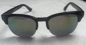 Piranha Black w/ Pink Splatter Polarized Sunglasses Mirrored Shades - Picture 1 of 4