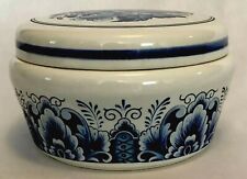 Vintage Estee Lauder Youth Dew Dusting Powder Porcelain Jar With Lid Blue