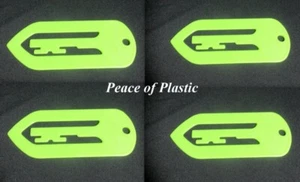 Tupperware New Set 4 School Paper Clip Book Bible Mark Organizer Bookmark Green - Foto 1 di 1