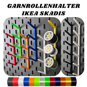 Garnrollenhalter passend für IKEA SKADIS Rollen Halter - verschiedene Farben - Picture 1 of 8