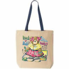 Tote Bag Reusable Craft Shopping Teddy Bear 50's Rock And N Roll Daddy-O