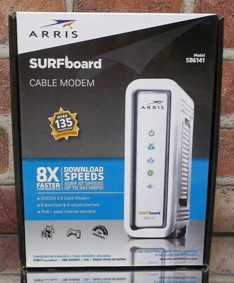 ARRIS SURFboard SB6141 Docsis 3.0 Cable Modem - Image 1 of 4