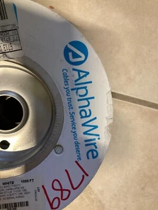 Alpha Wire 6713 #22awg EcoWire mPPE Tinned Copper Hook Up Wire 600V White /50ft - Picture 1 of 2