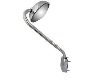 Driver Left Side Hood Mirror Stainless Steel for Kenworth T680 Peterbilt 579 567 - Picture 1 of 6