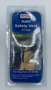 NUEVO ARNÉS CHALECO DE SEGURIDAD AUTO PETCO--X-GRANDE 110-150 libras-envío gratuito - Imagen 1 de 3