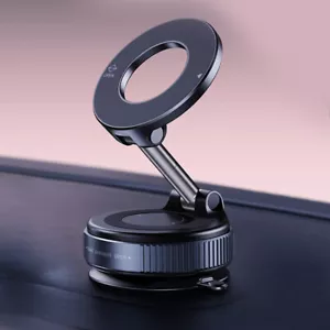 360° Strong Magnetic Phone Holder Vacuum Suction Cup Foldable Car Stand Mount - Photo 1 sur 1