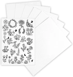 6Pcs 8"X6" Water Soluble Stabilizer for Embroidery - Printable and Paintable Te - Picture 1 of 12