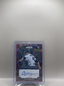 2022 Donruss Optic Eli Morgan Purple Cracked Ice Prizm Rookie Auto RC /25 SP