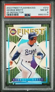 George Brett 2022 Topps Finest Flashbacks Refractor SP #212 ROYALS PSA 8 - Picture 1 of 3