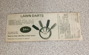 1970's Chesterfield Cigarette Advertisement (Lawn Darts) Vintage Ad Promo Coupon - Picture 1 of 5