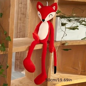 1pc Cute Red Fox Plush Toy - Long Legged Soft Stuffed Animal Pillow, Perfect... - Picture 1 of 3