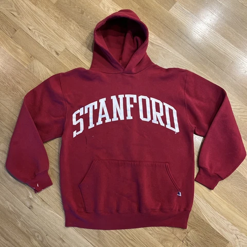 Vintage Russell Athletic Hoodie Men’s large L Stanford University Red College Cover