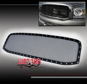 PARA 06 07 08 RAM 1500 2500 3500 REMACHE SUPERIOR REJILLA DE MALLA DE ACERO INOXIDABLE NEGRO - Imagen 1 de 4