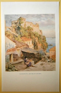 Dalmatia: Herceg Novi, Bay of Kotor; color plate, 1925. #21 - Picture 1 of 1