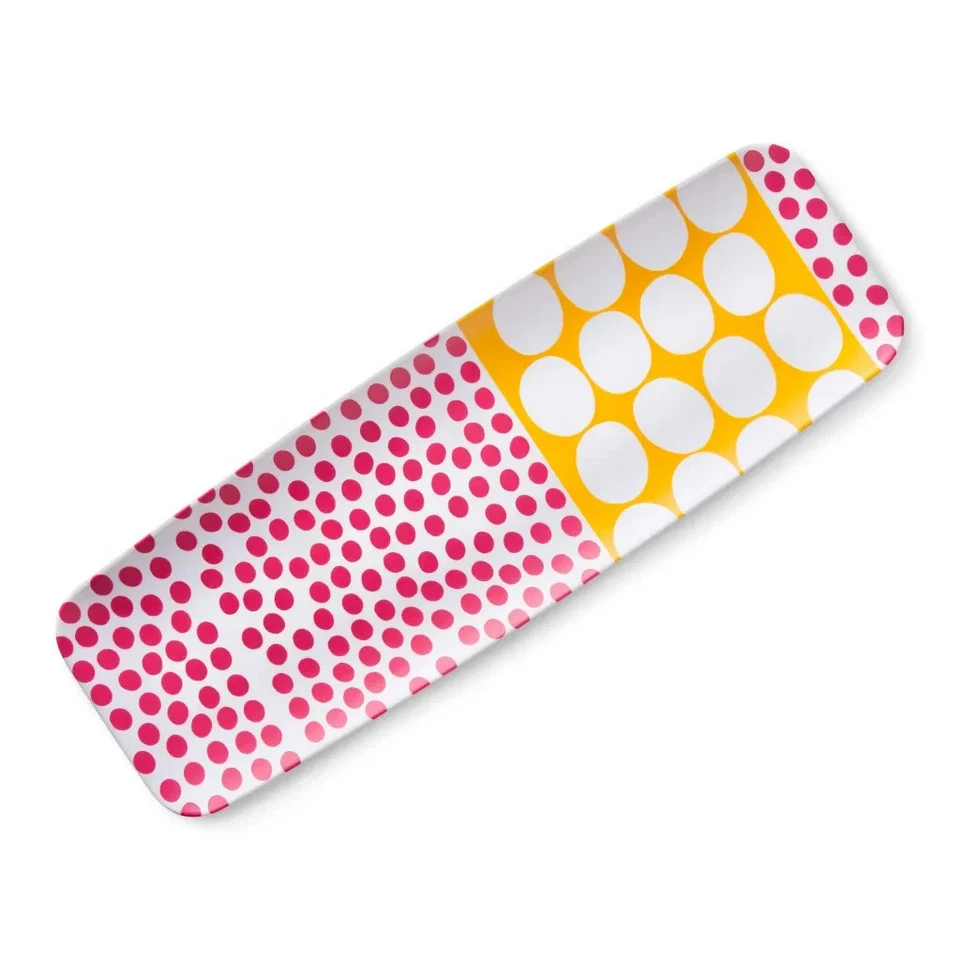 Bandeja MARIMEKKO "Meteori" para Target rosa amarillo melamina puntos 2016 NUEVO stock antiguo Foto 1 de 4